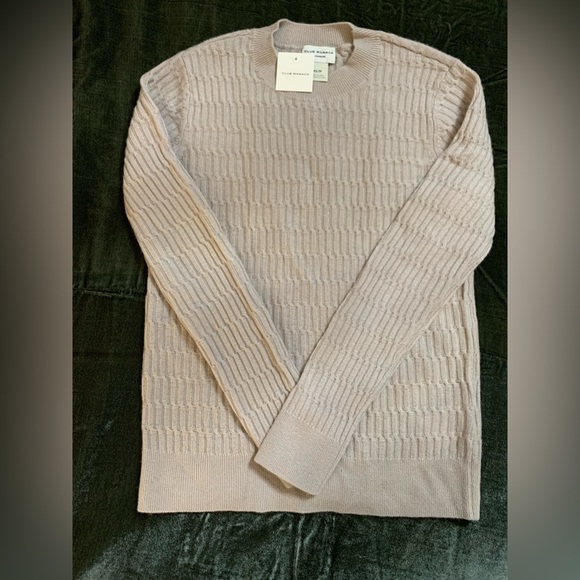 NWT Club Monaco Cashmere Chandails LS Stitch Sweater in Cream size XS - Picture 1 of 4